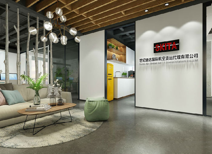 簡潔辦公室前臺(tái)裝修設(shè)計(jì)效果圖