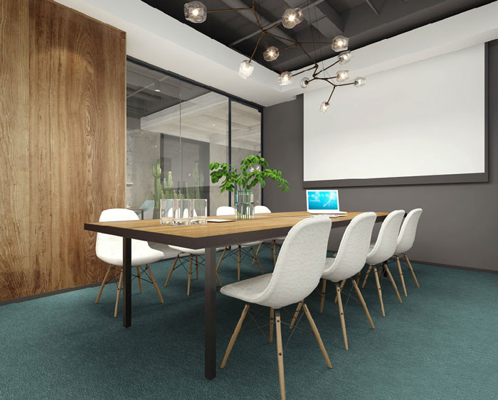 簡潔辦公室會(huì)議室裝修設(shè)計(jì)效果圖