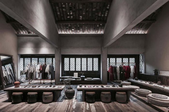 中式古典辦公室辦公區裝修設計效果圖